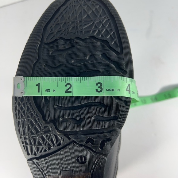 STQ ECO Friendly Black Round Toe Ankle Motorcycle Boots Womens size 11 - Picture 13 of 14